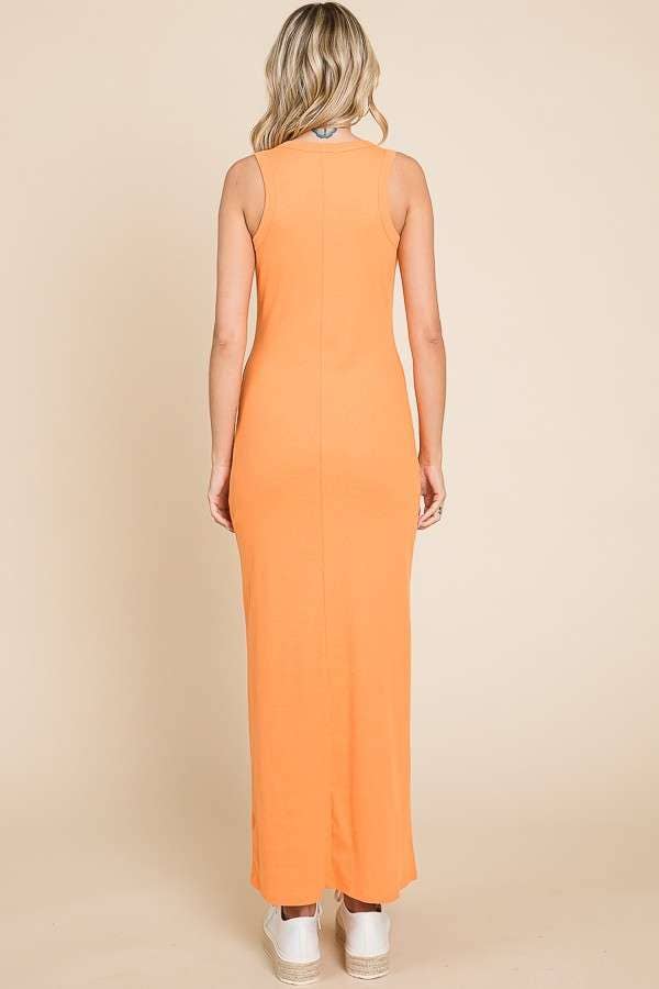 Scoop Neck Tank Maxi Dress