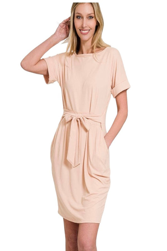 Tie Belt Dress